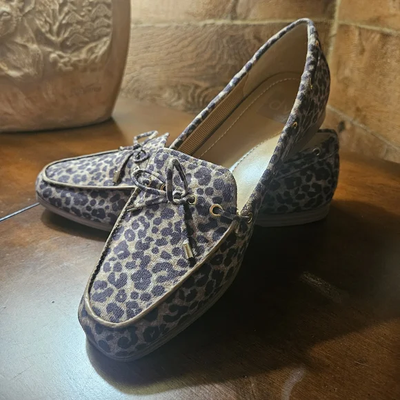 Dolce Vita Animal Print Loafers with Bow - Picture 8 of 8